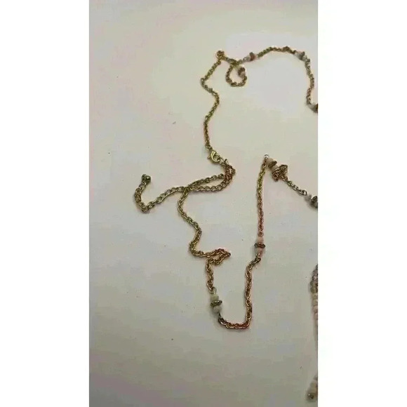 Golden 39 Inch Necklace With Tassel - Picture 3 of 4